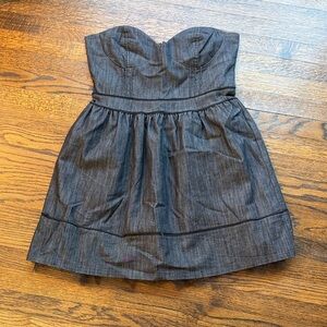 Strapless Denim Dress